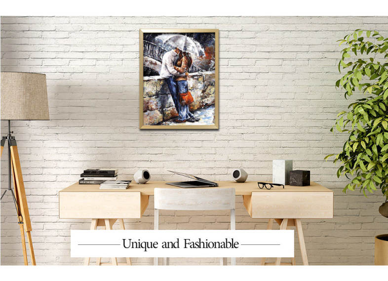 Romantic Lover DIY Digital Oil Hand Painting Wall Decoration