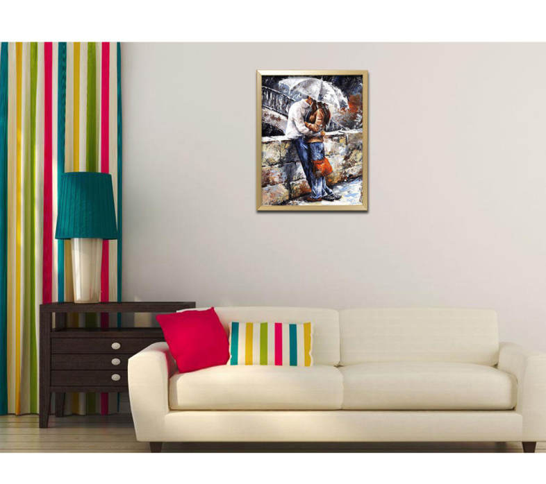 Romantic Lover DIY Digital Oil Hand Painting Wall Decoration