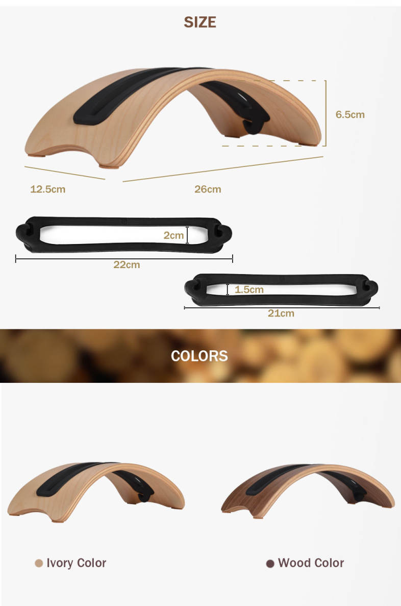 SAMDI Laptop Stand Notebook Wood Holder for Mac Air / Pro