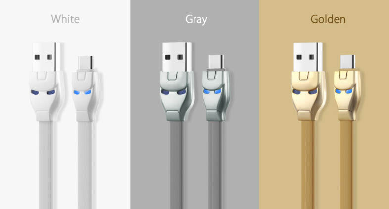 HOCO U14 Steel Type-C Intelligent Indicator Transfer Data Synchronization Charging Cord 1.2M