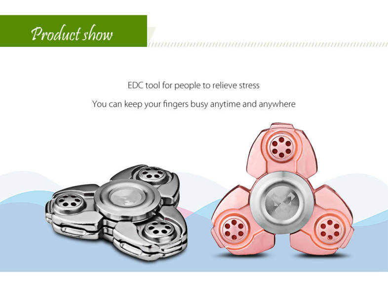 Titanium Alloy Gyro Stress Reliever Pressure Reducing Toy for Office Worker