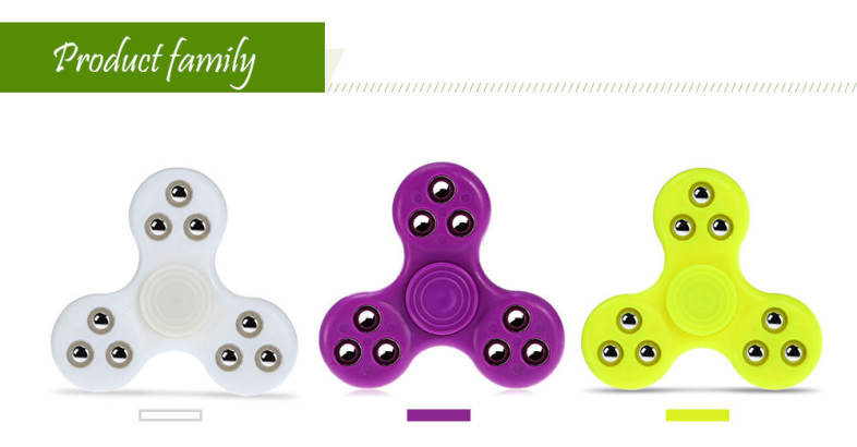 Gyro Stress Reliever Pressure Reducing Toy with Nine Bead Decor for Office Worker