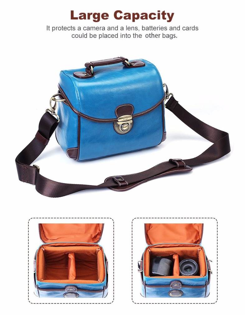 Retro Color DSLR Camera Photography Handbag Shoulder Bag