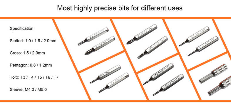 JAKEMY JM - 8156 20 in 1 Screw Driver Hand Tool for Repairing / Disassembling