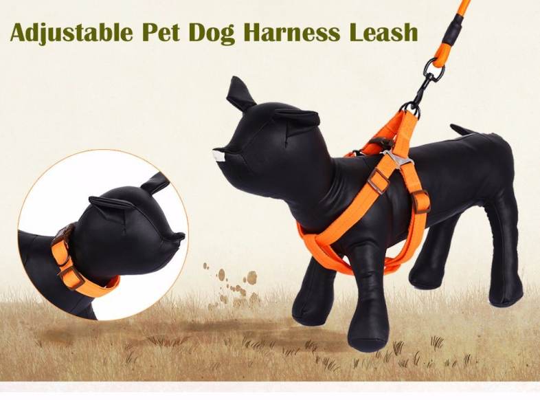 Kimpets Three-piece Suit Adjustable Pet Dog Nylon Leash Harness Rope