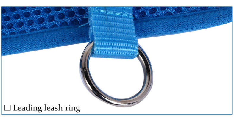 Kimpets Adjustable Dog Vest Mesh Cloth Breathable Pet Harness Leash Strap