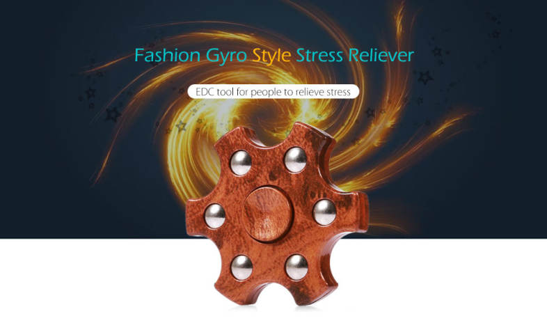 Colorful Hexagon Fidget Spinner ADHD Stress Relief Toy Relaxation Gift for Adults
