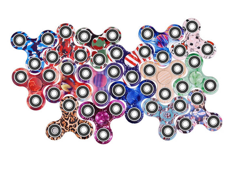 Wood Grain Stress Relief Toy Fidget Spinner