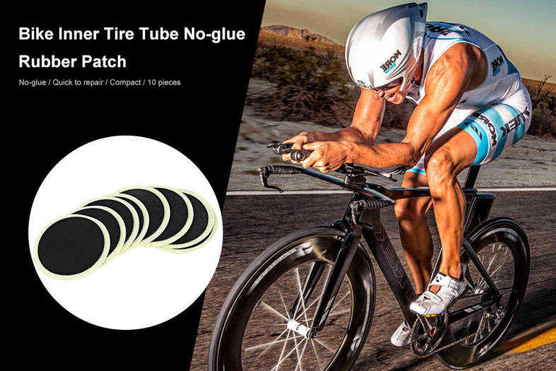 DUUTI 10pcs Bike Inner Tire No-glue Adhesive Tube Patch Bicycle Repairing Tool