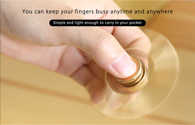 Triangle Copper Gyro Stress Reliever Pressure Reducing Toy for Office Worker