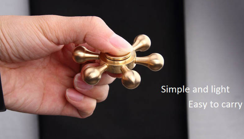 Stress Relief Toy Metal Rudder Fidget Spinner