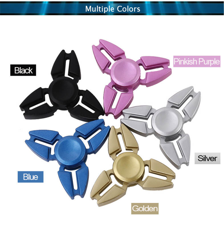 Trilateral Zinc Alloy Hand Spinning Stainless Steel Bearings Finger Toy Stress Reliever Anxiety Reducer Killing Time