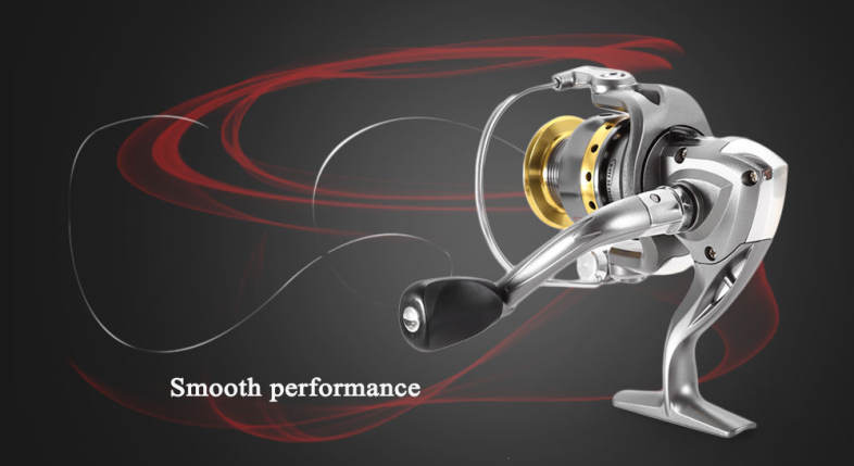 LEO Outdoor Fishing Spinning Reel Rod Kit Set with Fish Line Lures Hooks Bag