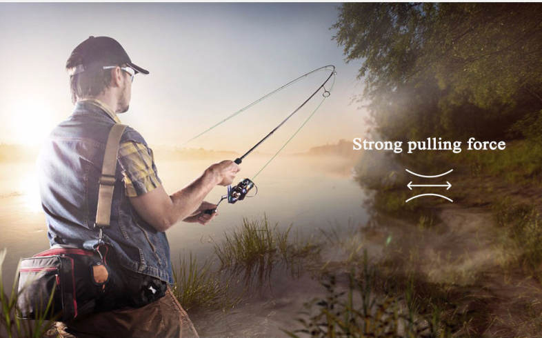 LEO Outdoor Fishing Spinning Reel Rod Kit Set with Fish Line Lures Hooks Bag