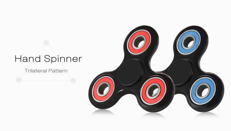 Trilateral Pattern ABS Hand Spinner Steel Bearings Finger Toy Stress Reliever Anxiety Reducer