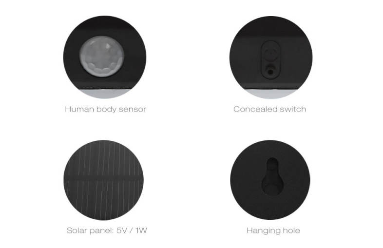 Outdoor Waterproof Solar Human Body Induction Light