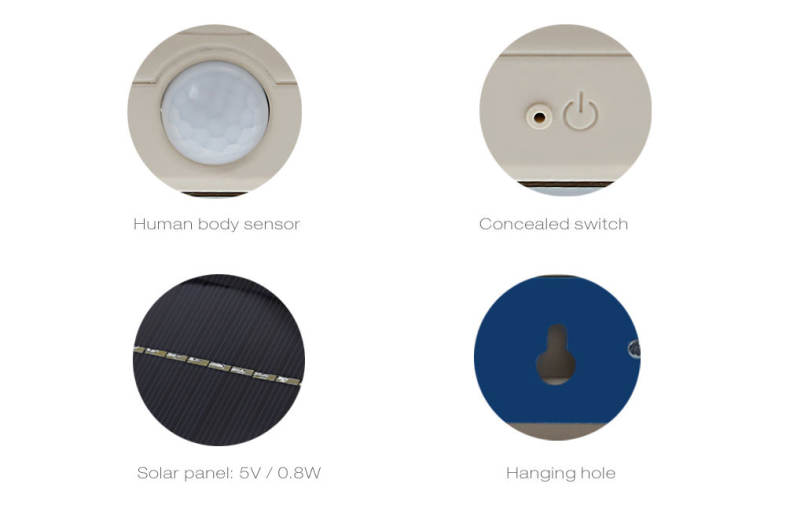 Solar Energy Human Body Induction Garden Landscape Lamp