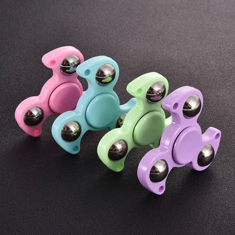 Plastic Finger Gyro Stress Relief Toy Steel Ball Fidget Spinner