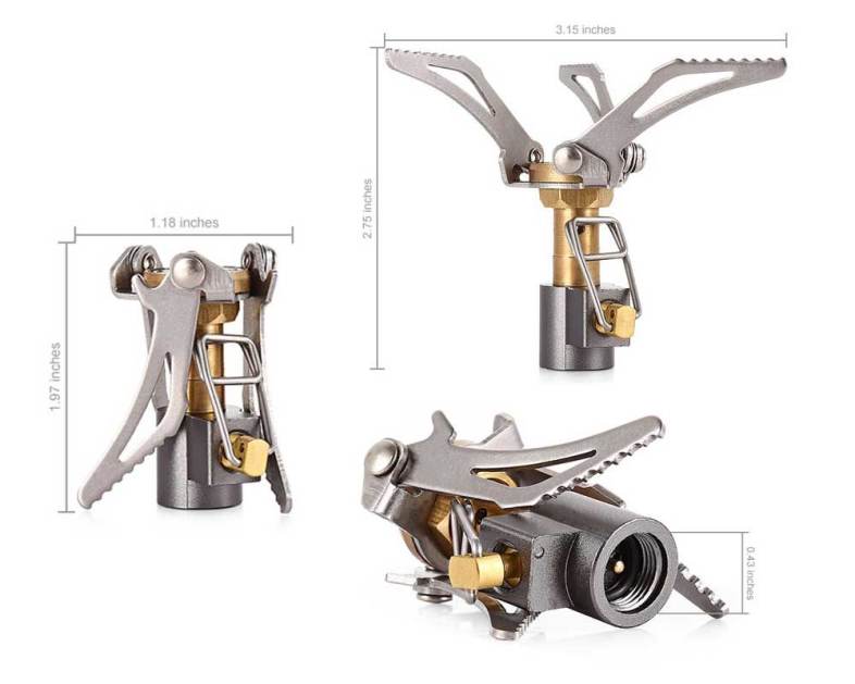 LANSHAN GR - 9 3000W Outdoor Mini Portable Foldable Burner Survival Furnace Gas Stove for Camping Picnic Cooking