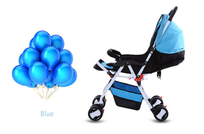 MoonSater 1602 Foldable Pram Portable Baby Stroller with Universal Casters