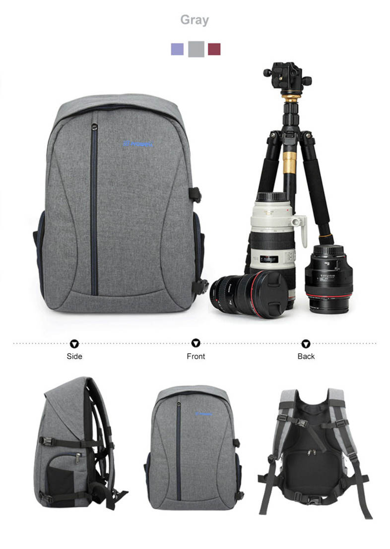 PROWELL DC21439 DSLR Camera Photography Backpack