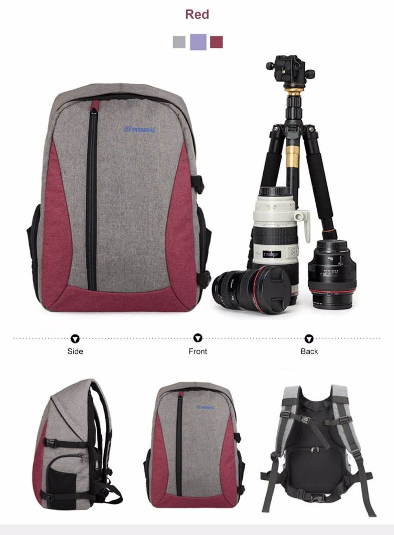 PROWELL DC21439 DSLR Camera Photography Backpack