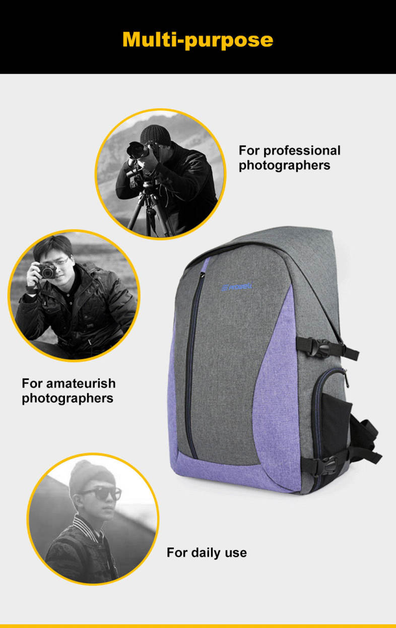 PROWELL DC21439 DSLR Camera Photography Backpack