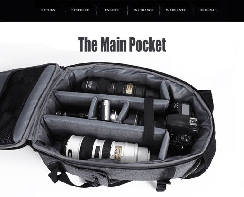 PROWELL DC22095 DSLR Camera Photography Backpack
