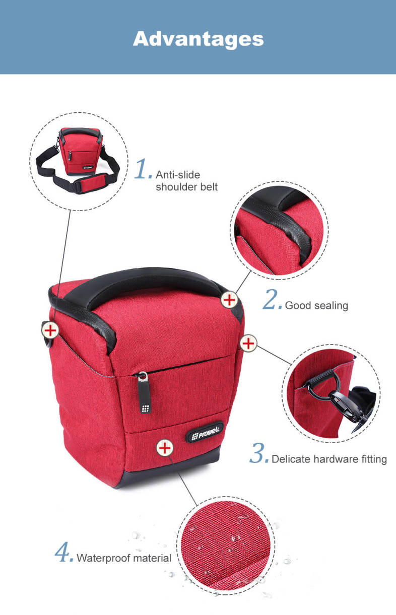 PROWELL DC22009B DSLR Camera Photography Handbag Shoulder Bag