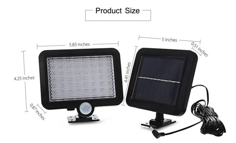 Solar Human Body Sensor Outdoor Wall Lamp