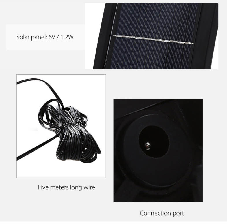 Solar Human Body Sensor Outdoor Wall Lamp