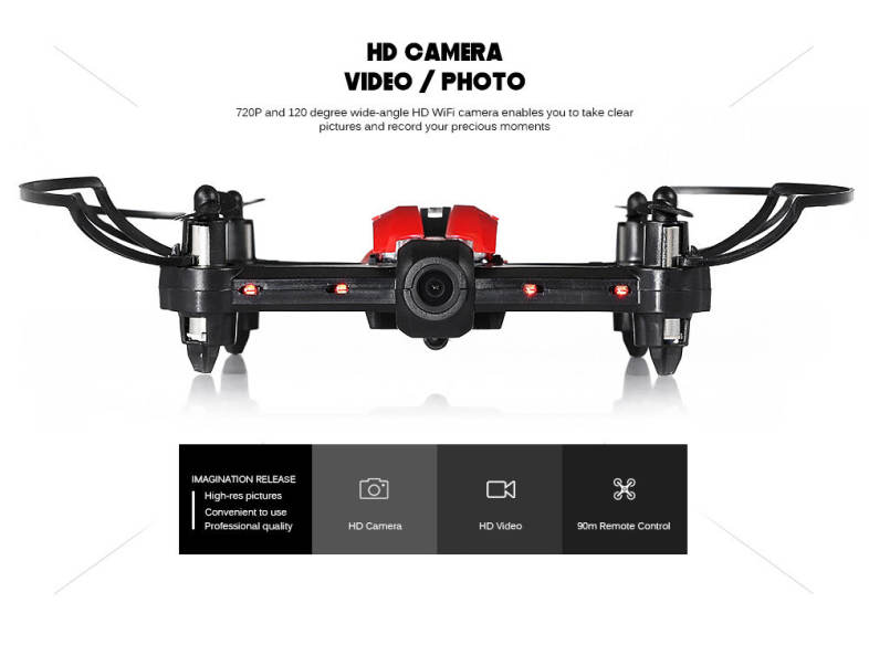 Flytec T18 RC Drone WiFi FPV HD Camera 2.4G 4CH 6-axis Gyro Headless Mode 3D Unlimited Flip Aircraft RTF