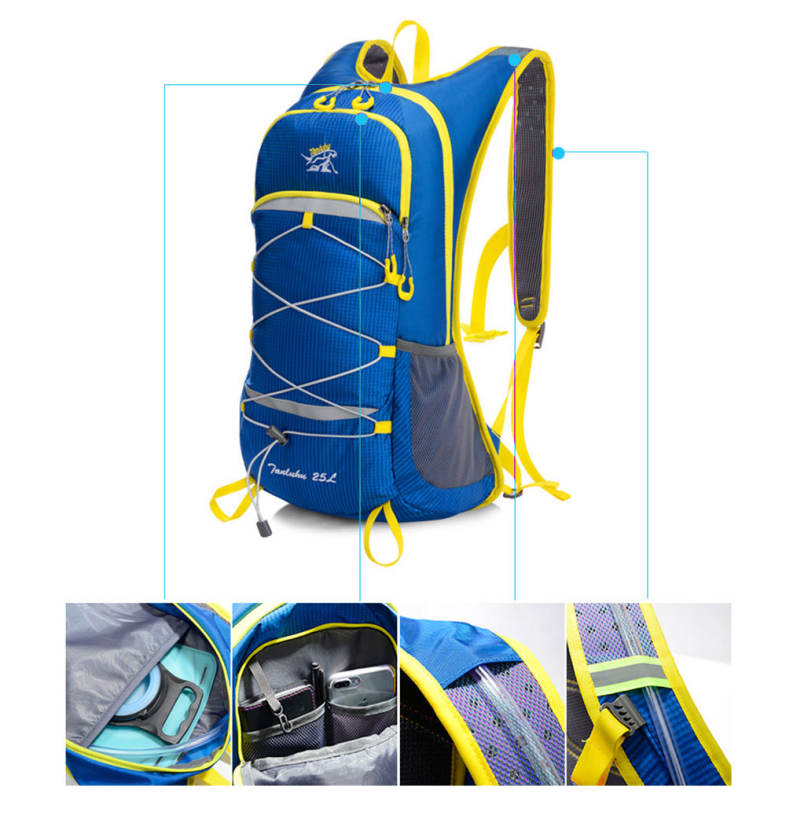Tanluhu Outdoor 25L Adult Water Resistant Cycling Backpack Hydration Pack for Climbing Running Hiking