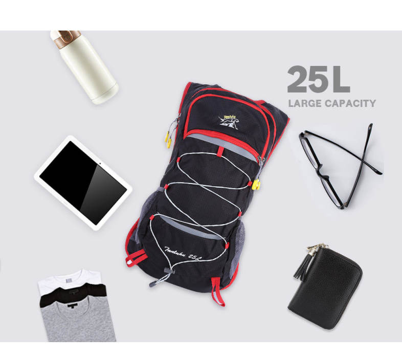 Tanluhu Outdoor 25L Adult Water Resistant Cycling Backpack Hydration Pack for Climbing Running Hiking