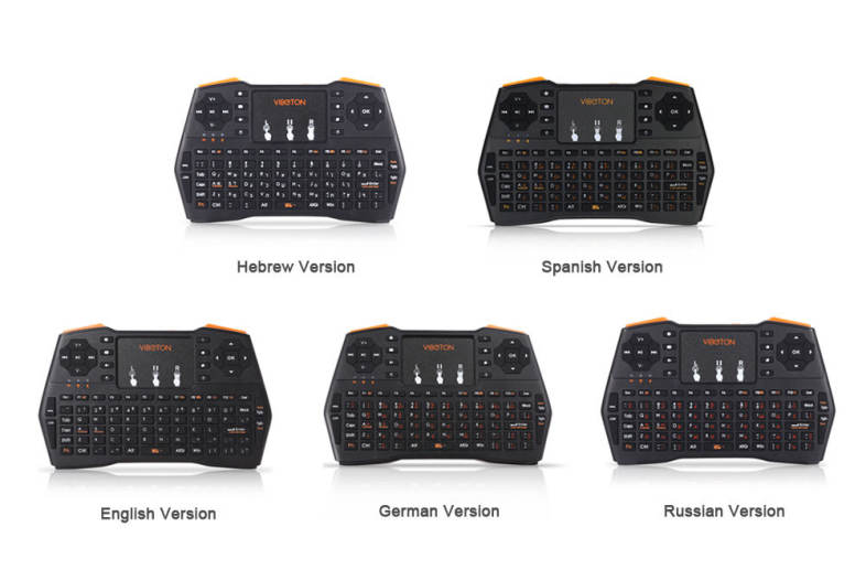 VIBOTON i8 Plus Handheld Wireless Keyboard with Touch Pad