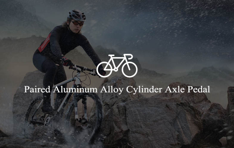 DUUTI Paired Anti-slip Aluminum Alloy Axle Foot Peg Cylinder Pedal for Mountain Bike