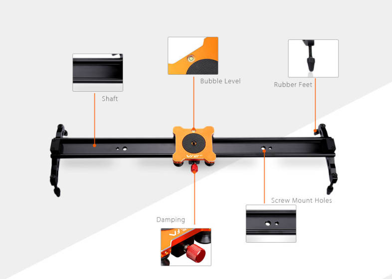 WEIHE WH527 60cm Video Camera Slider Rail Dolly Track Camcorder
