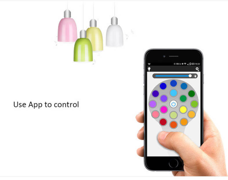 L101 Electronic E27 3000-6000K Wireless LED Ball Bulb with App Control Bluetooth 4.0 Speaker
