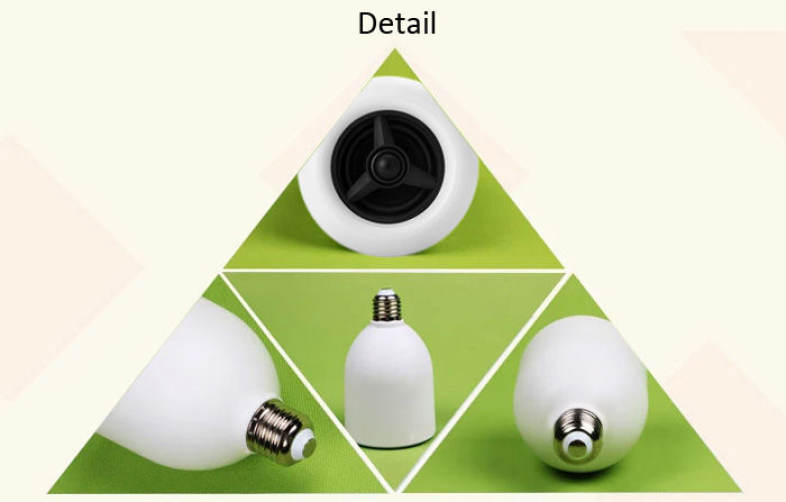 L101 Electronic E27 3000-6000K Wireless LED Ball Bulb with App Control Bluetooth 4.0 Speaker
