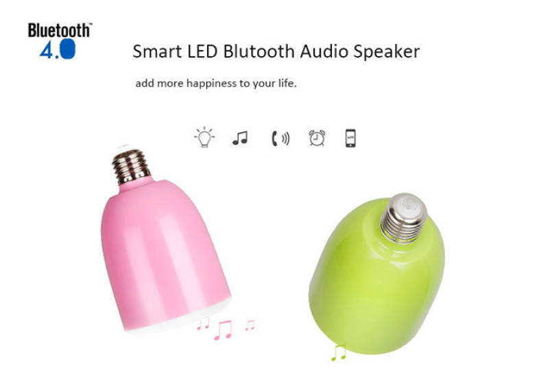 L101 Electronic E27 3000-6000K Wireless LED Ball Bulb with App Control Bluetooth 4.0 Speaker