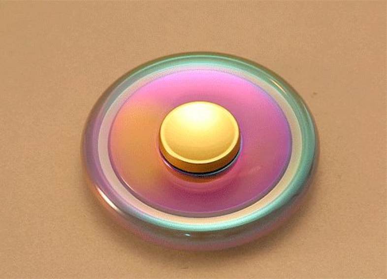 A1 Colorful Three-blade Zinc Alloy Fidget Tri-spinner Stress Relief Product Adult Fidgeting Toy