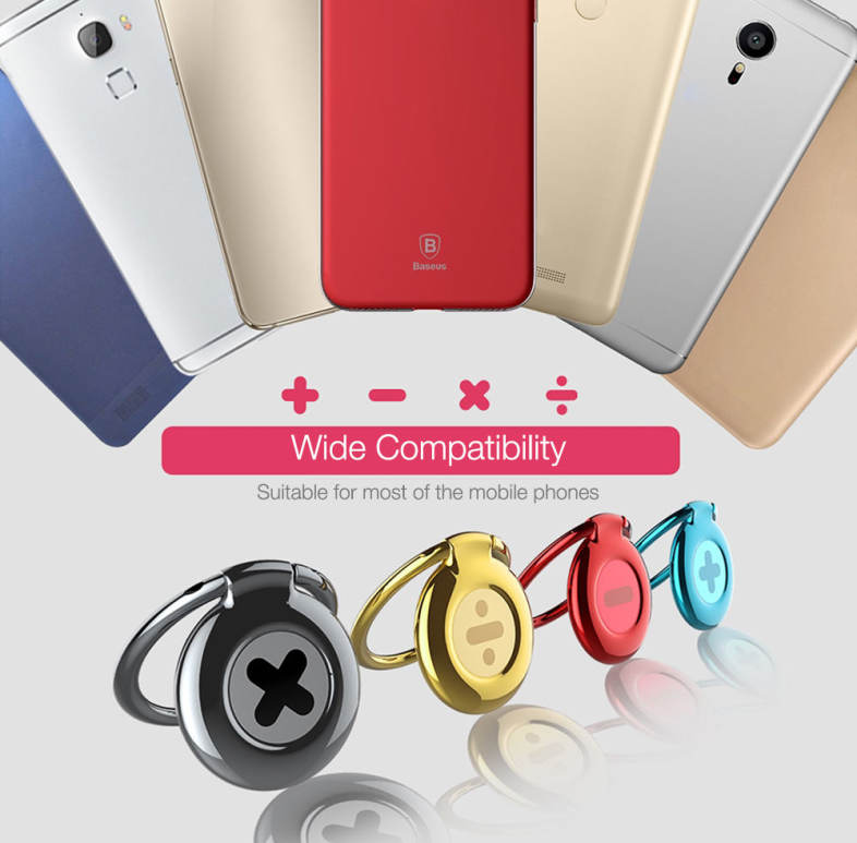 Baseus Symbol Ring Phone Stand Finger Grip Holder Car Mount Buckle Bracket