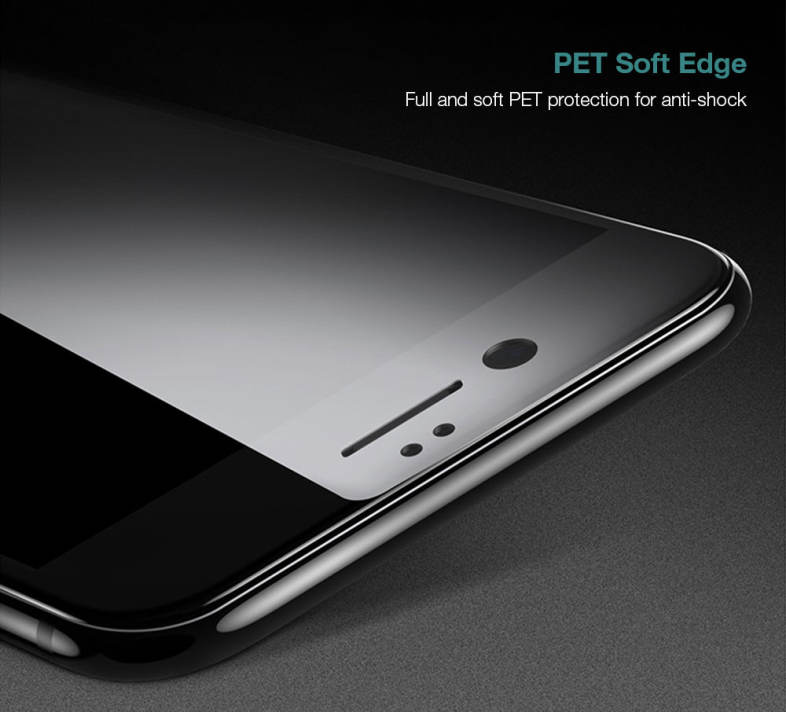 Baseus Anti-peeping Soft PET Edge Tempered Glass Shatterproof Screen Protective Film for iPhone 7 4.7 inch 0.23mm