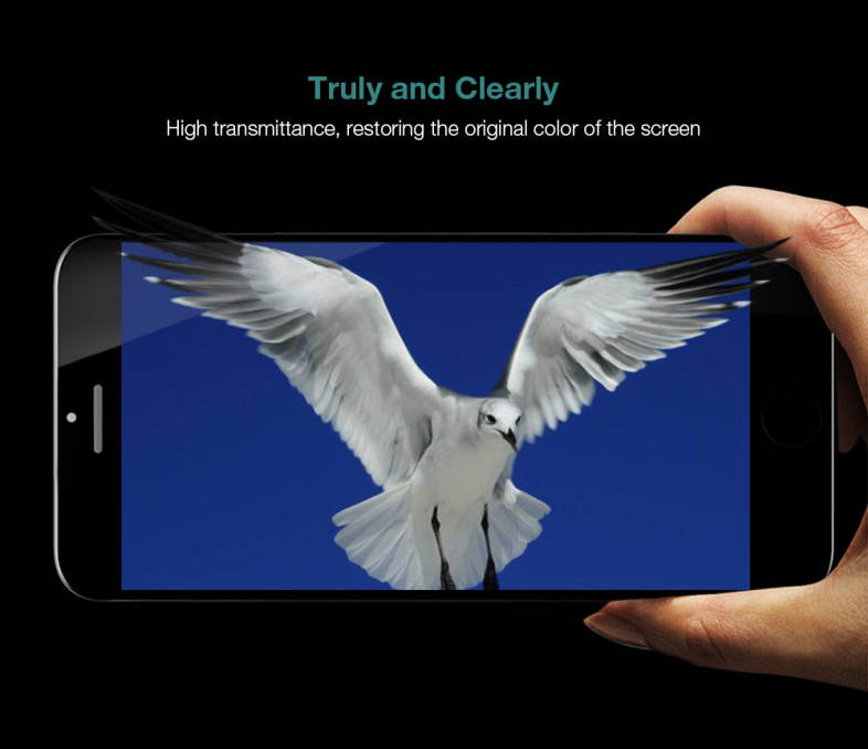 Baseus Anti-peeping Soft PET Edge Tempered Glass Shatterproof Screen Protective Film for iPhone 7 4.7 inch 0.23mm