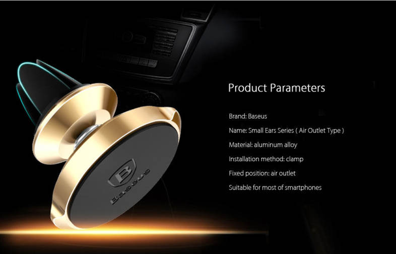 Baseus Small Ears Series Magnetic Suction Bracket Phone Holder ( Air Outlet Type )