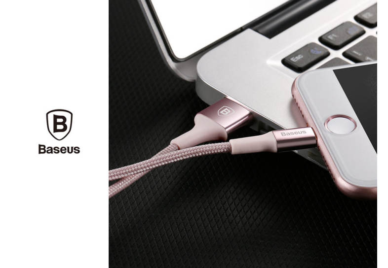 Baseus Shining Cable 8 Pin with Jet Metal Transfer Data Synchronization Charging Cord 1M