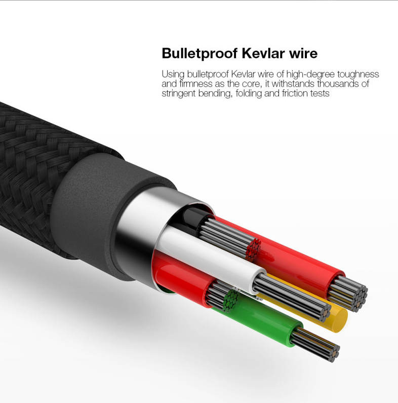 Baseus Shining Cable 8 Pin with Jet Metal Transfer Data Synchronization Charging Cord 1M