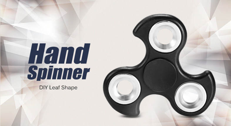 DIY Leaf Trilateral Pattern ABS Hand Spinner Steel Bearings Finger Toy Stress Reliever Anxiety Reducer