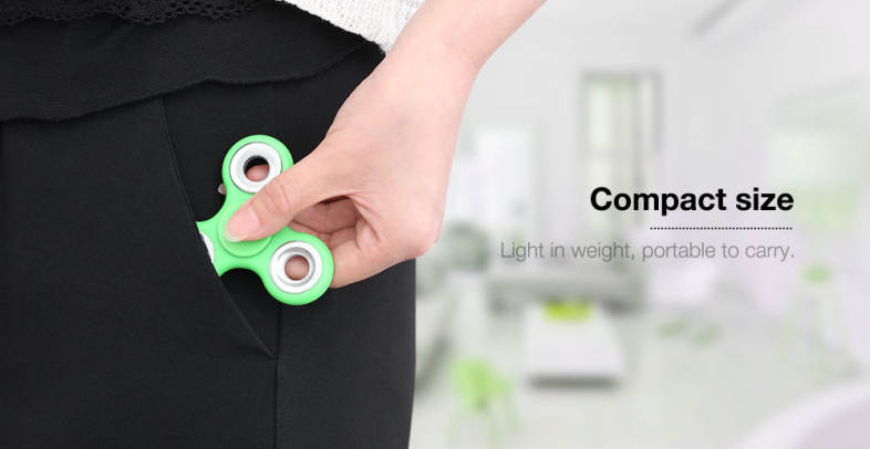 DIY Homochromy Trilateral Pattern ABS Hand Spinner Steel Bearings Finger Toy Stress Reliever Anxiety Reducer