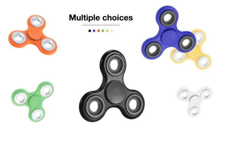 DIY Homochromy Trilateral Pattern ABS Hand Spinner Steel Bearings Finger Toy Stress Reliever Anxiety Reducer